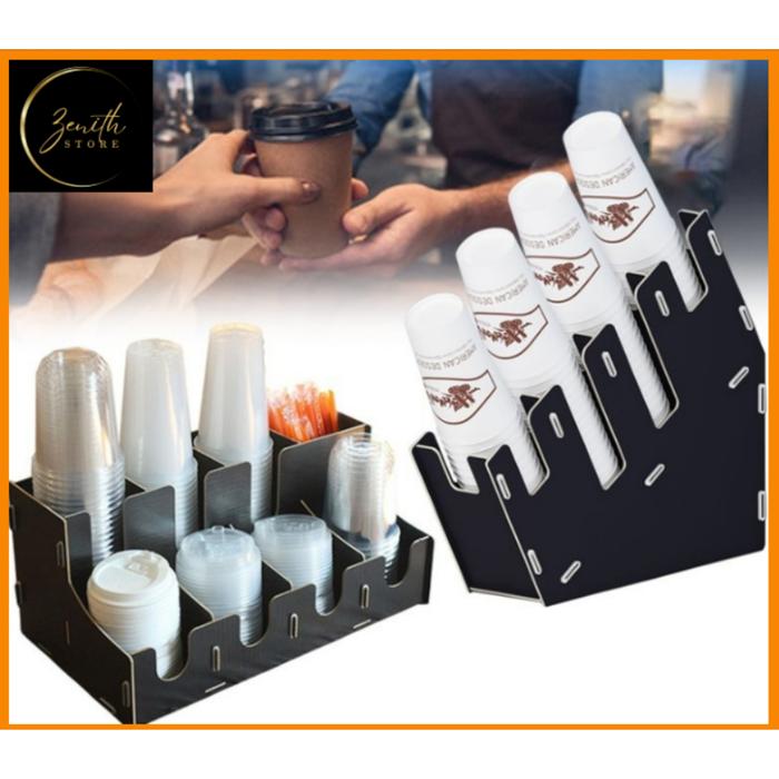 Coffee cup holder rack | Cup Holder Cup Puller Bar Storage Pipette Stand Disposable Paper Cup Holder