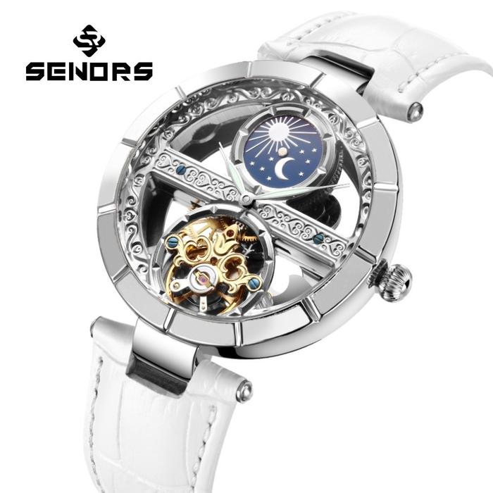 Luxury Women's Waterproof Skeleton Tourbillon Mechanical Watches
