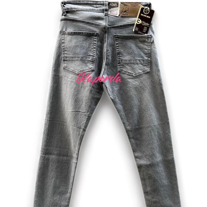 cmjee vintage shock nekad vintage denim celana panjang jeans pria slimfit warna sand wash bahan mela