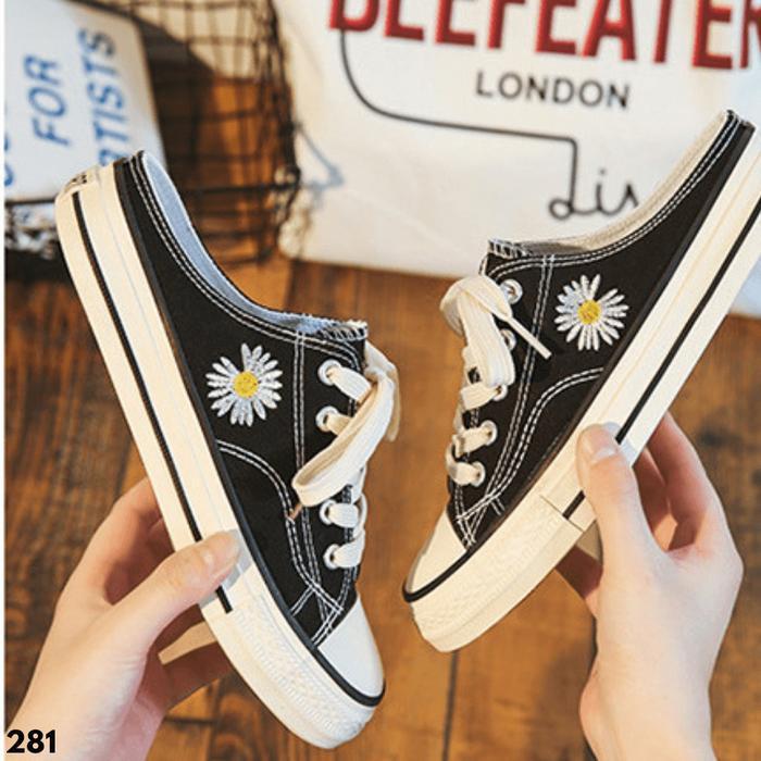New Arrival Gypsy - Little Daisy Sepatu Sneakers Wanita Selop Kanvas  Slip On Sneaker Cewe Cewek Slo