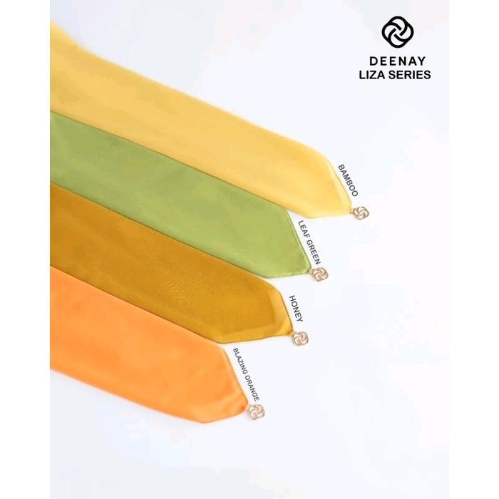 HIJAB DEENAY LIZA HONEY BLEZZING ORANGE LEAF GREEN BAMBOO