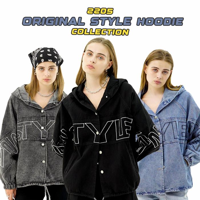 TerLaris AMR ORIGINAL -  ORIGINAL STYLE 2205 - JACKET JEANS BOYFRIEND HOODIE TOXIC