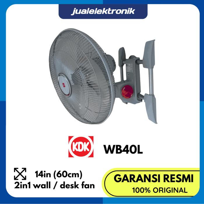 KDK Floor Fan & Wall Fan 58 Watt WB40L Kipas Angin Dinding dan Meja 16in