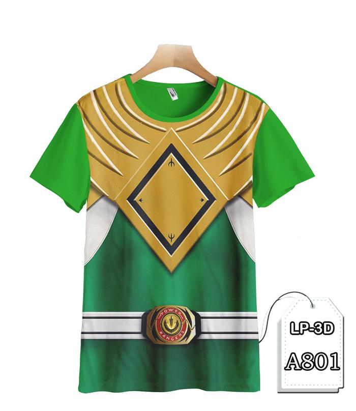 Baju Power Rangers Green Kaos Anak dan Dewasa Mighty Morphin Power Rangers - Fashion Keren