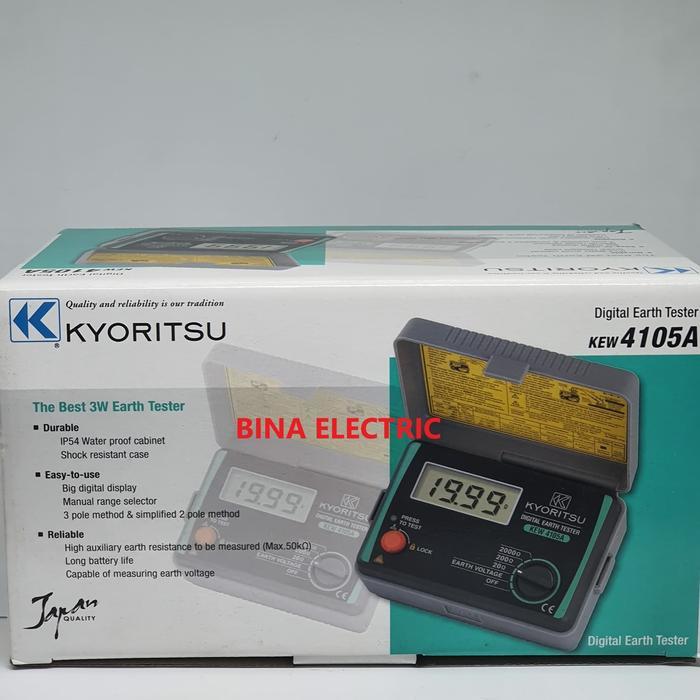 Digital Earth Tester Kyoritsu 4105A Kyoritsu Kew 4105 A Tester Ma Best