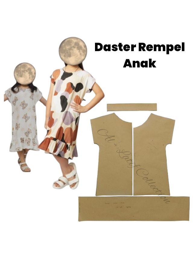 Pola jiplak / Pola Instan DASTER REMPEL ANAK Fashion