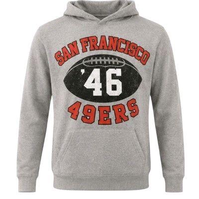 Old NAvy Hoodie NFL Apparel Wanita San Francisco 49ers Original Bahan Katun Ukuran S-XXL Panjang 64-