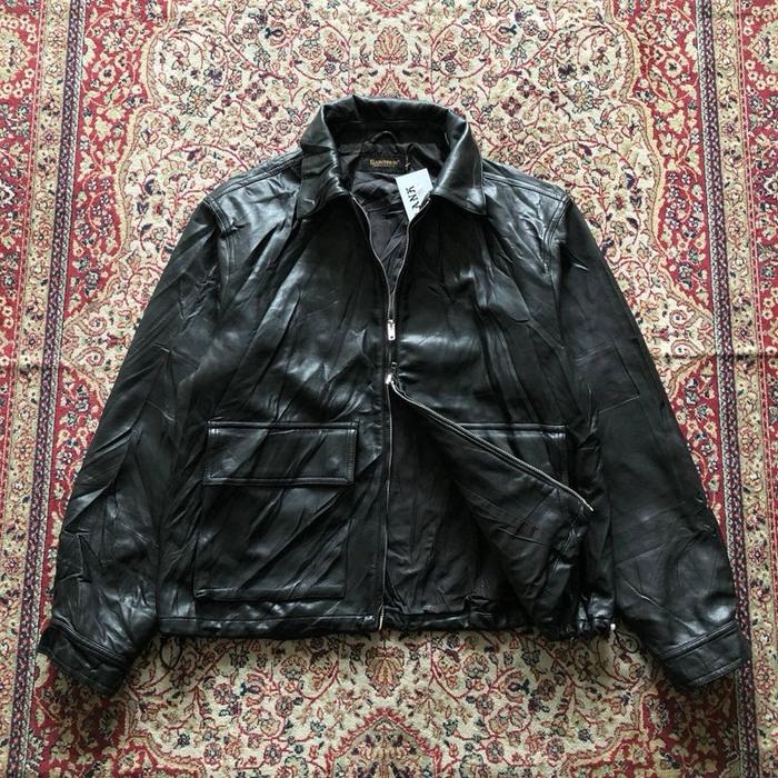 Jaket Saintpain Leather synthetic work jacket Vintage Leather jacket casual work jacket H936