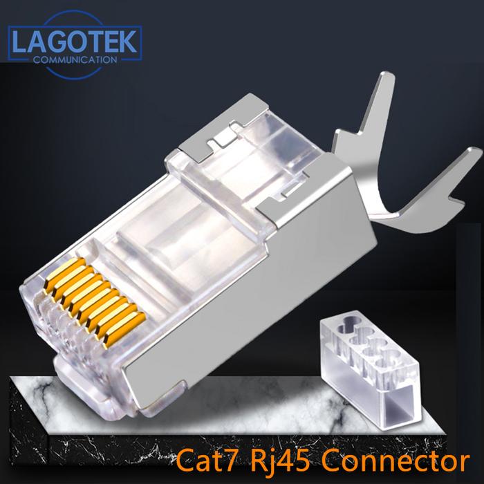 50PCS/lot RJ45 Connector Network Cable Connector Cat6a Cat7 RJ45 plug