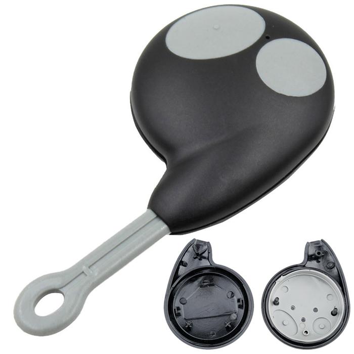 2 Buttons  Replacement Car Remote Key Shell Black Car Key Case Fit for Toyota / Cobra Alarm 7777 / 1