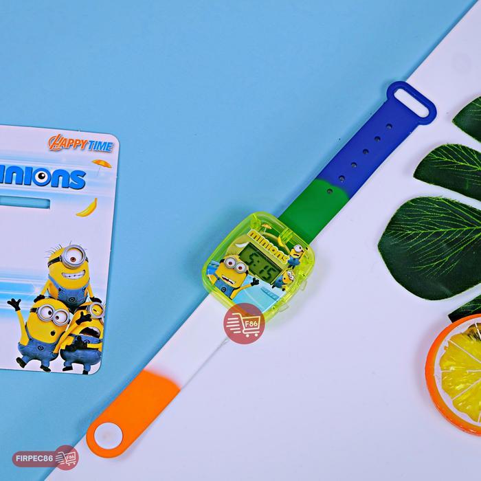 Jam Tangan Anak LED Digital Bentuk Kotak dengan Banyak Karakter Kartun untuk Cowok dan Cewek