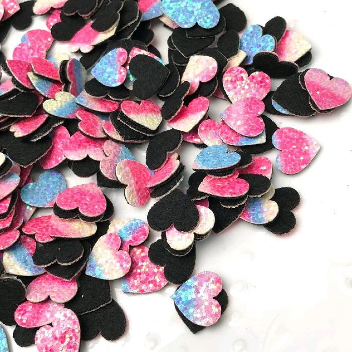 1 LUSIN - APLIKASI BINTANG GLITTER / APLIKASI TEMPEL / APLIKASI LOVE GLITTER / APLIKASI KUPU-KUPU GL