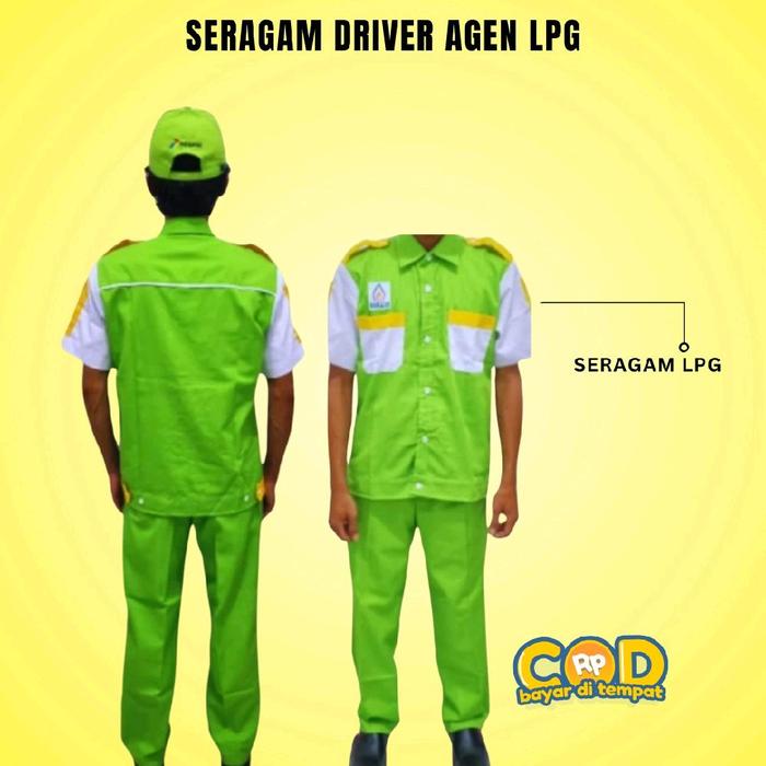 Seragam Agen Elpiji 3Kg | Seragam Agen LPG Hijau | Seragam Driver LPG 3Kg