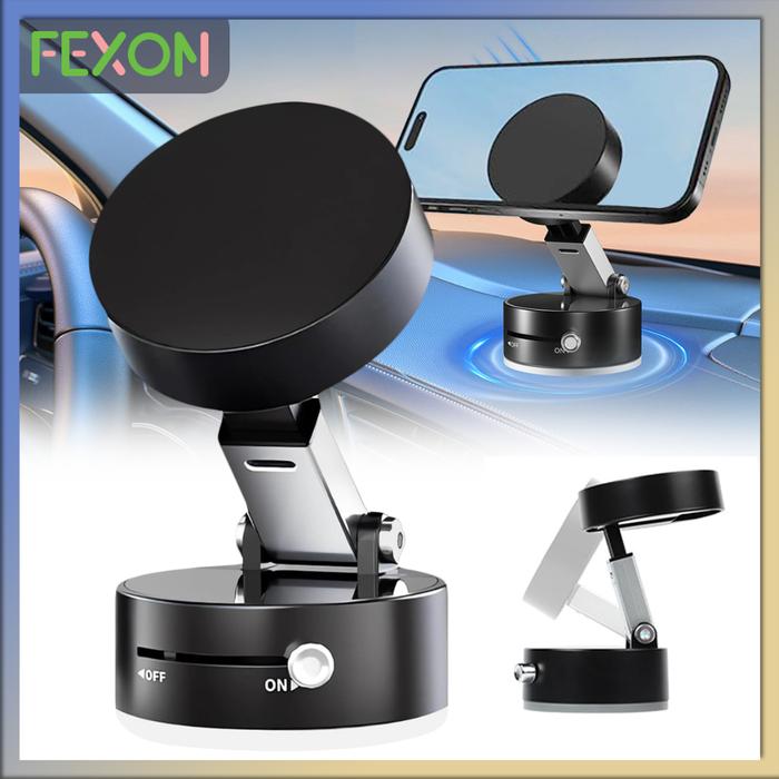 [COD] FEXON Holder HP Vakum Magnetic Mobil - Cangkir Hisap Kuat Anti Jatuh/Holder HP Vakum Super Kua