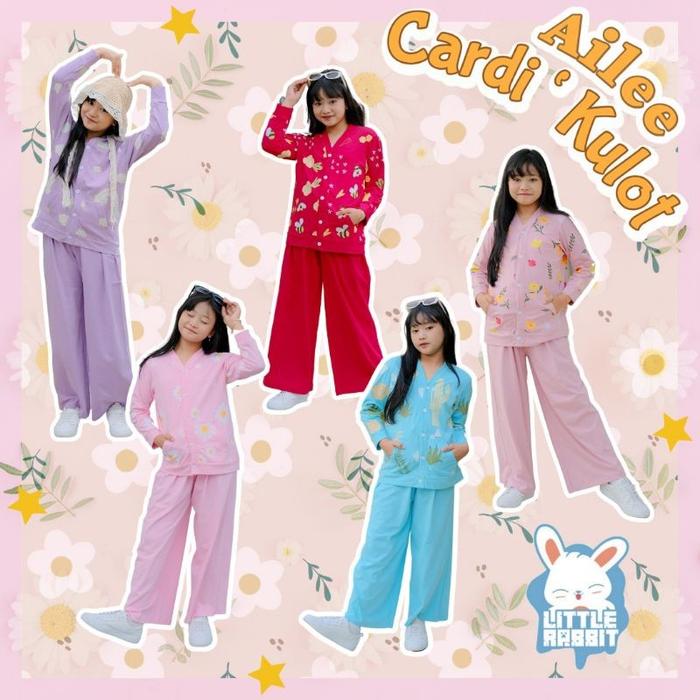 ailee set little Rabbit/ setelan anak perempuan / overall anak perempuan