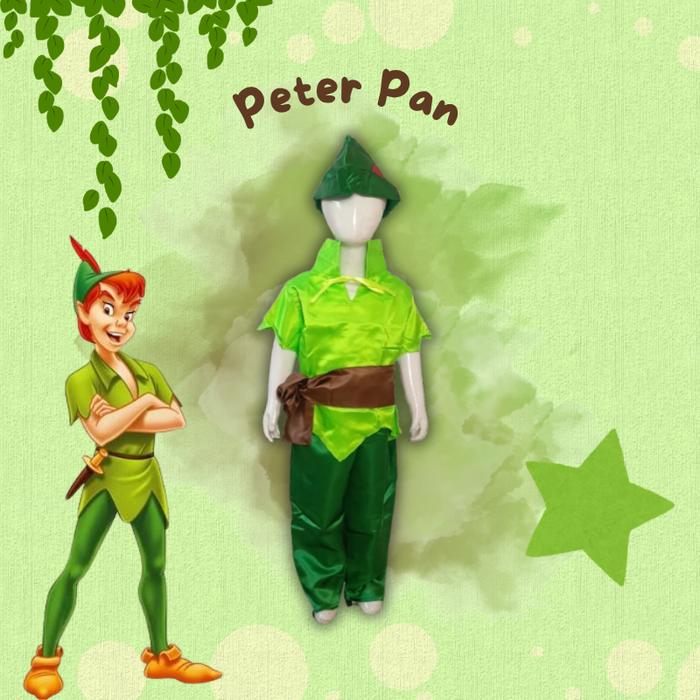 Baju Kostum Peter Pan-Peter Pan Fairy untuk Boy dan Dewasa