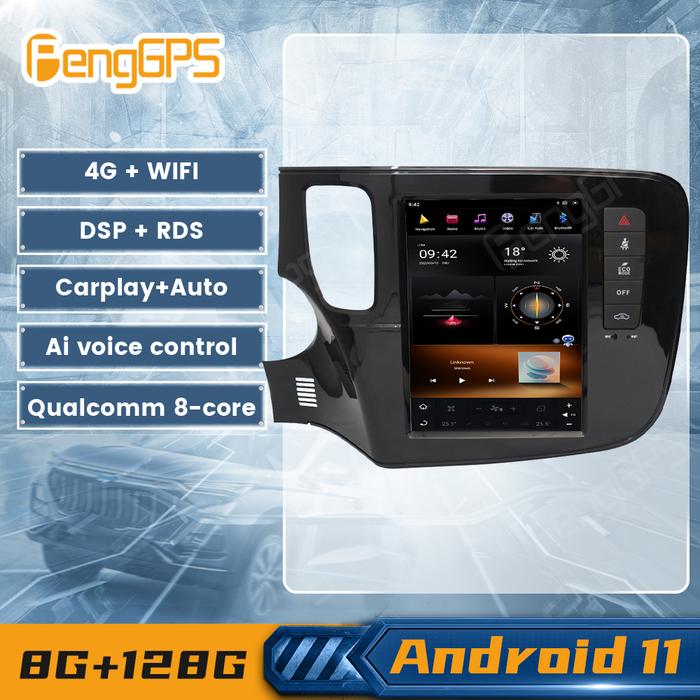 G6 System Android 11 For Mitsubishi Outlander 2014-2018 Tesla Style
