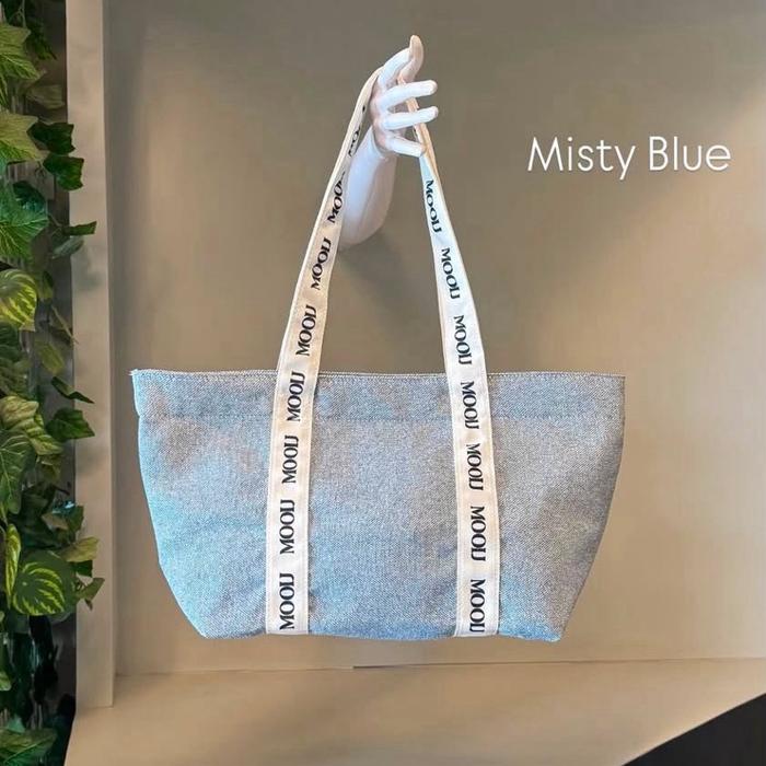Ariel Totebag Canvas Mooij Misty Blue