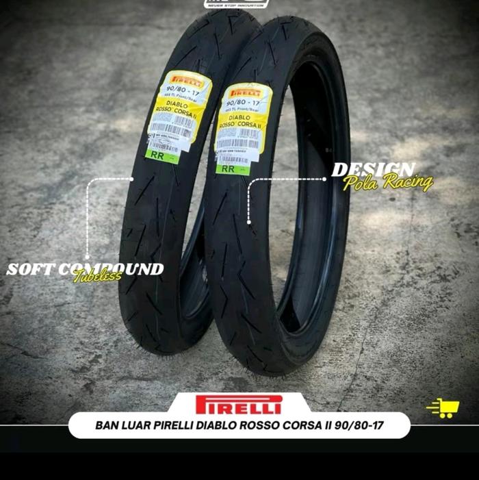 ban luar pirelili diablo corsa 17 80/90 Motorcycle