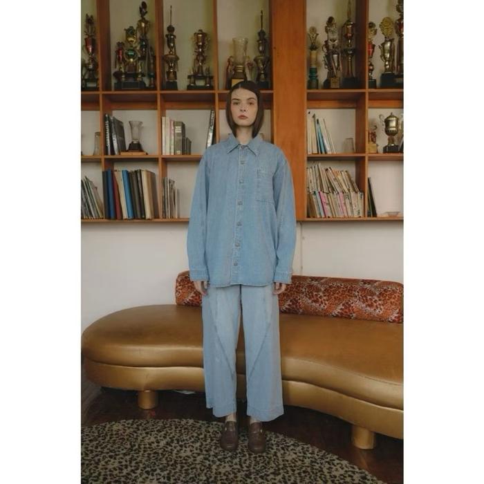 ANDREW SHIRT DENIM MAVEN kemeja denim oversize wanita