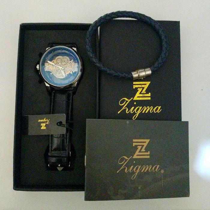 JAM TANGAN PRIA ZIGMA + GELANG, Jam tangan modern dan elegant
