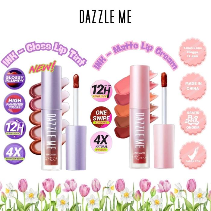 DAZZLE ME Ink-Credible Matte | Ink Matte & Ink Gloss with Comfy Matte Finish Long Lasting - Lip Crea