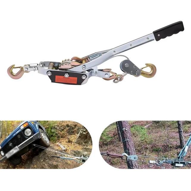 Katrol Tali Kawat Manual Tensioner Ratchet 2T 4Ton Tensioner Kait Ganda Winch Untuk Kargo Mobil