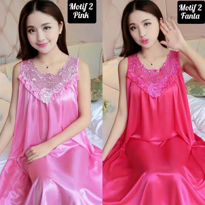 Baju Tidur Sexy Daster Satin Lingerie Piyama Dewasa Wanita Sexi