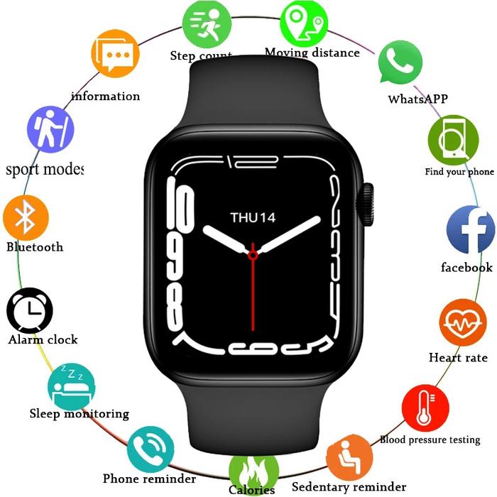IWO I8 Pro Max Smart Watch Series 8 Bluetooth Call Blood Pressure