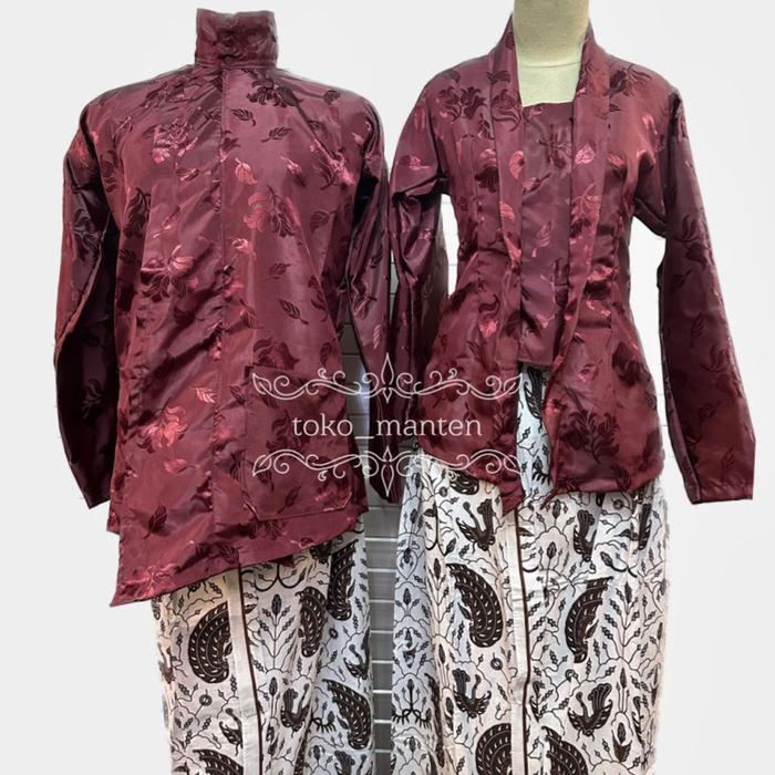 Surjan Kembang Batu / Kebaya Kembang Batu / Surjan Kebaya Couple Terlaris