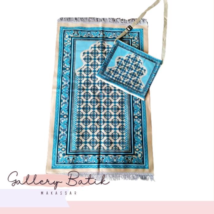 SAJADAH PASTEL TEBAL TAS TRAVELLING PRAKTIS/SAJADAH JUMBO termurah makassar [[Gallery Batik Makassar