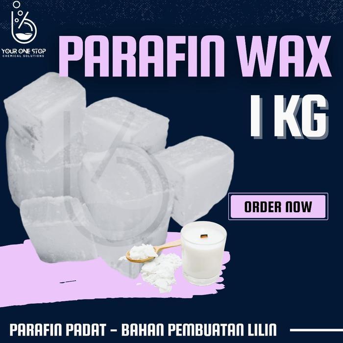 Parafin Wax 1 KG - Lilin Parafin - Lilin Padat - Bahan Pembuatan Lilin
