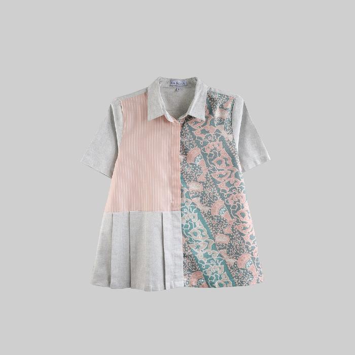 Atasan Batik La Rosa Lengan Pendek