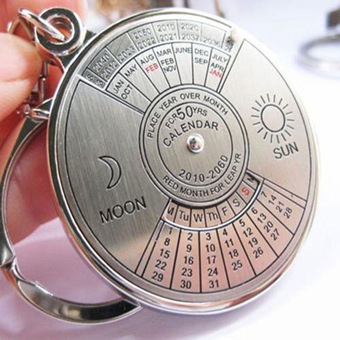 PROMO SPECIAL Gantungan Kunci Kalender Abadi 50 Tahun 2010-2060 Keychain Key Chain