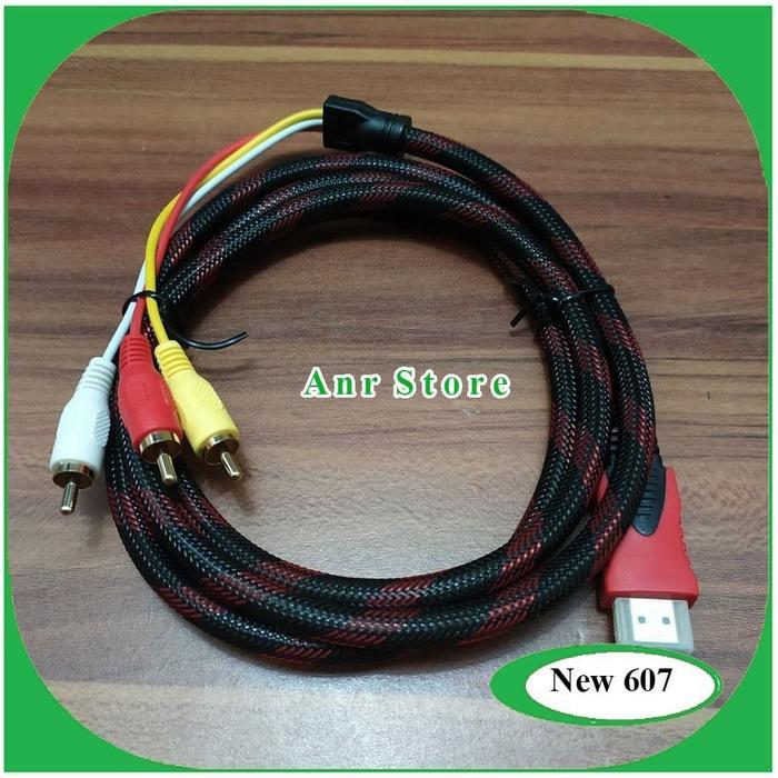 KABEL HDMI TO 3 RCA 1.5M ORIGINAL HIGH SPEED