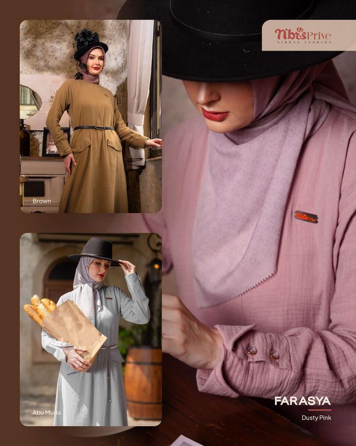 GAMIS FARASYA NIBRAS PRIVE TERBARU FARASYA NBRSPRIVE NEW DRESS