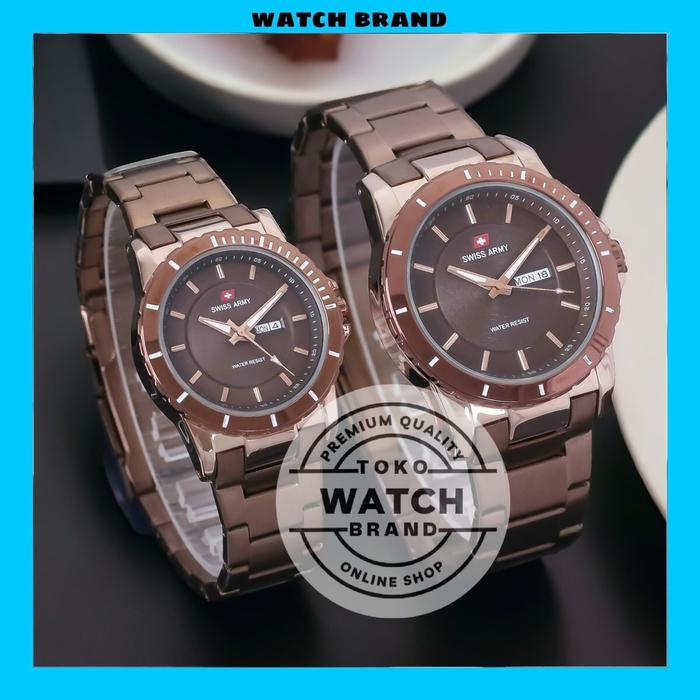 Jam Tangan Couple Swiss Army Model Expedition Alexandre Christie Tanggal Dan Hari Aktif Rantai Stanl