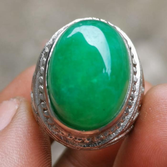 Batu akik giok taiwan model ring tanam cincin akik pria  Elegan Rings mewah