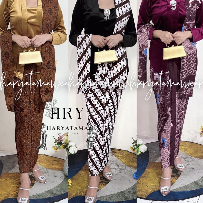 [1 SET Kebaya] Rok dan Selendang Batik Plisket ber Wiru/Wiron / Jarik Instan / Among Tamu Kondangan 