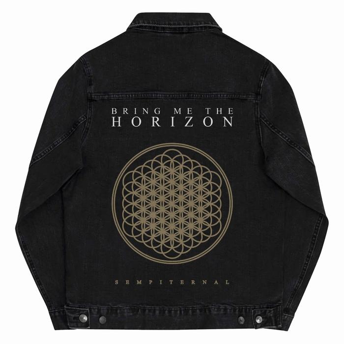 READY YINYANKS JACKET DENIM BMTH SEMPITERNAL JACKET JEANS HITAM