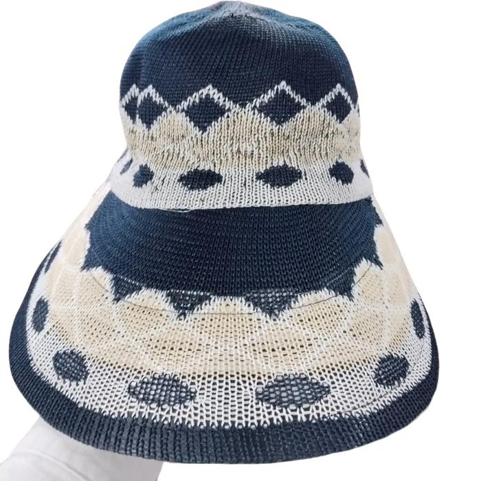 topi candy rajut lebar depan