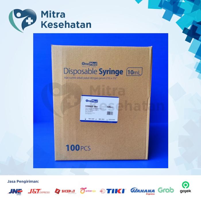 Onemed Spuit 10cc Syringe Onemed 10cc Per Box Isi 100Pcs