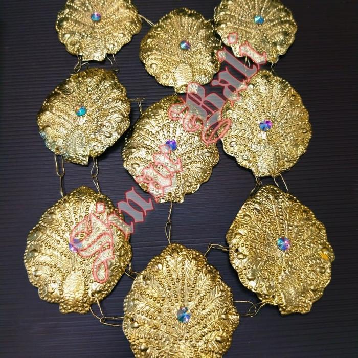 Perhiasan / Acesories Anting Kalung Gelang Mahkota Baju Adat Wanita Makasar / Bugis Dewasa (1Set)