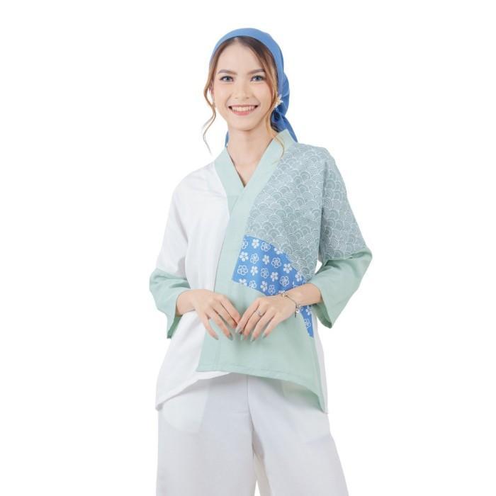 Blouse Batik Wanita - Bhatara Batik Amanda 5734 - 5204D - 4094B Atasan Lengan Panjang