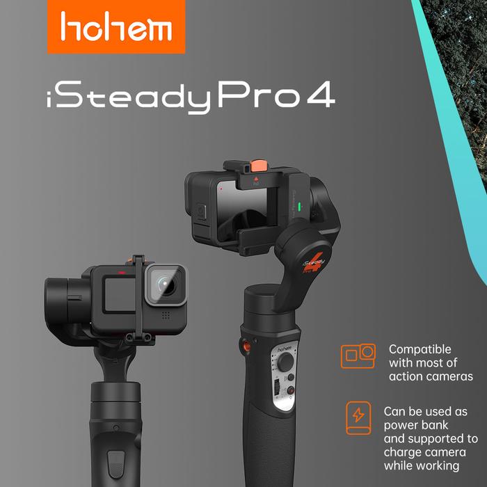 Hohem iSteady Pro 4 Gimbal Stabilizer for Action Camera GoPro 11 12 3-Axis Handheld Gimbal for Gopro