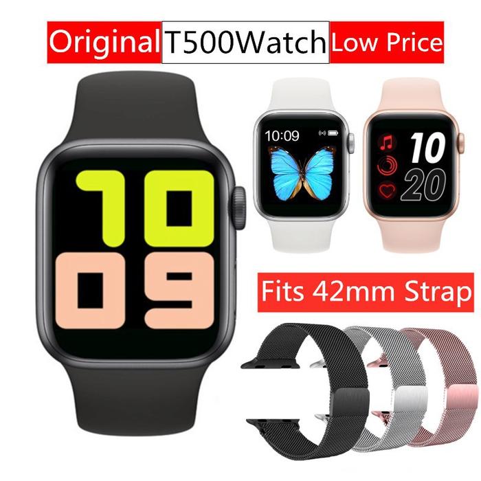 COD✅ Jam tangan Smartwatch T500 jam tangan pintar wanita pria bluetooth bisa telepon IP67 anti air  