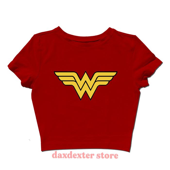 Baby tee daxdexter Wonder woman Logo y2k crop tee