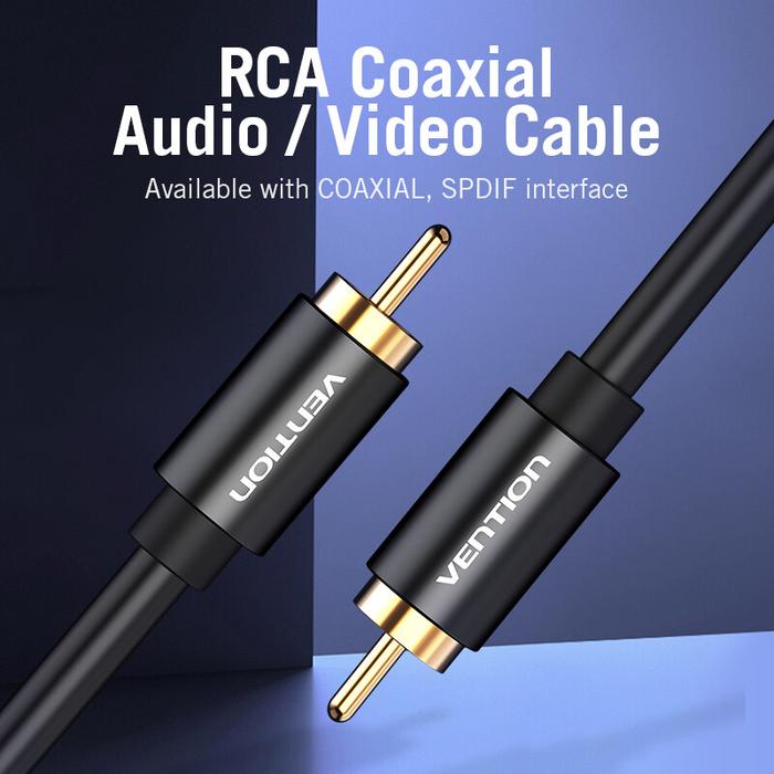 【COD】Vention Kabel Audio RCA 1M 1.5M 2M RCA To RCA Jantan Ke Male