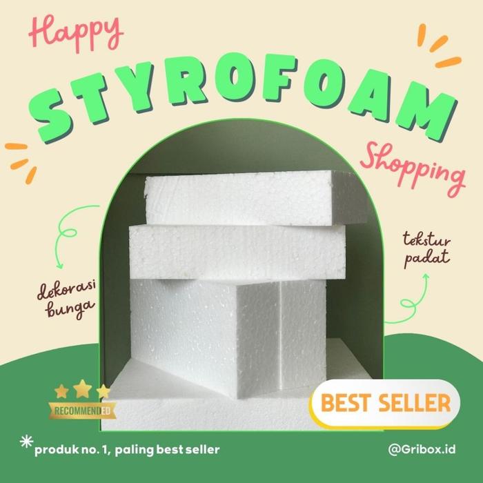 busa sterofoam Oasis Bunga Floral foam / Oasis Sterofoam / Oasis Buket bunga tambahan packing / Busa