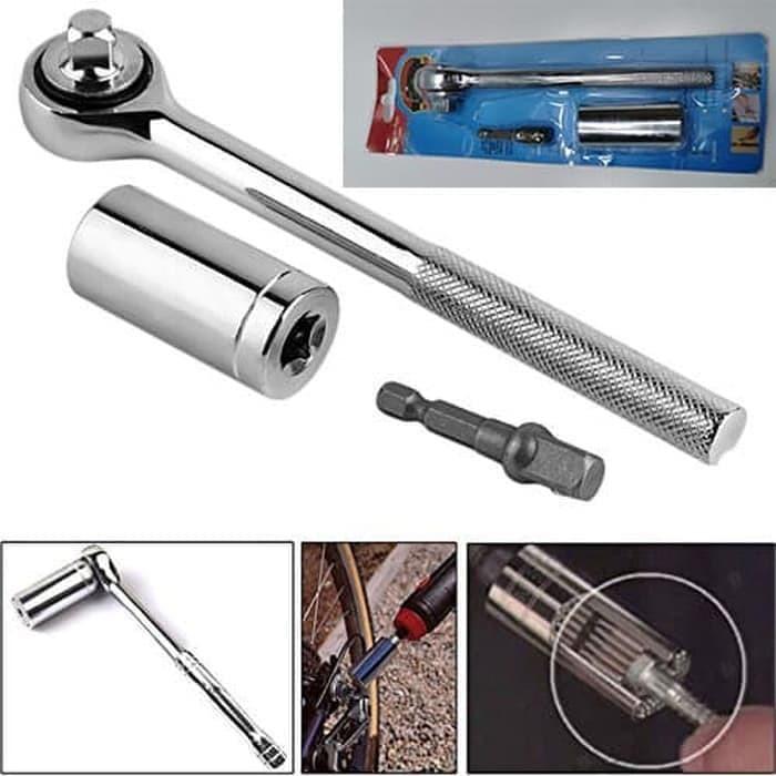 Kunci Pas Socket Universal Super Gator Grip Soket Sok Wrench Ring Bolt